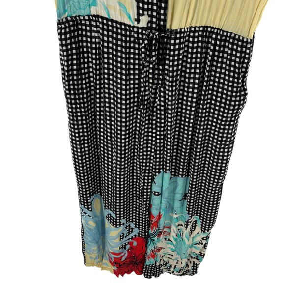 The Kit Gingham Camellia Floral Issa Tie Waist Jumpsuit - Picture 7 of 12